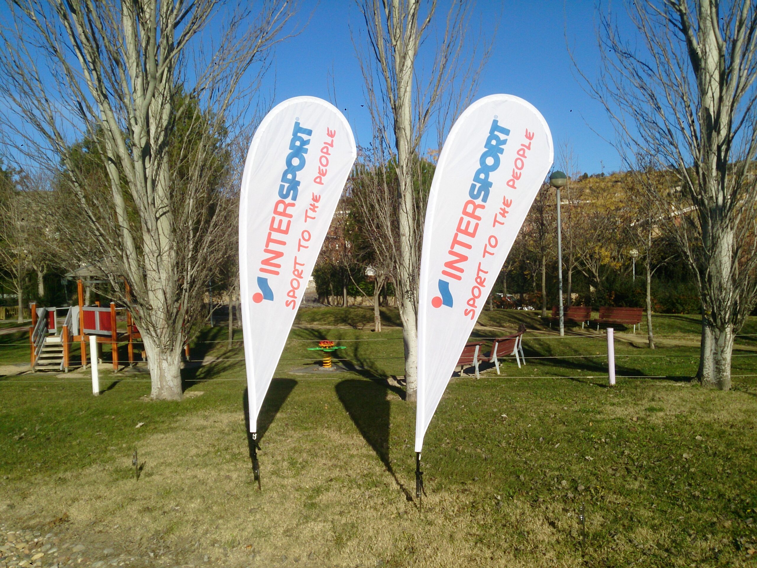 Fly Banner Flag Drop M Size Produced For Intersport